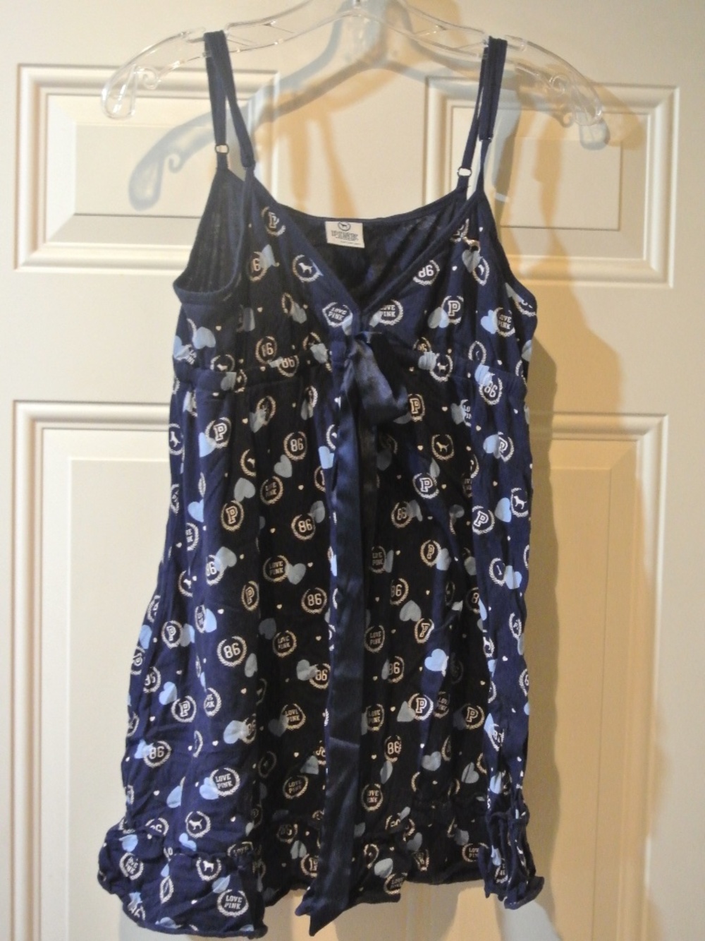 VICTORIAS SECRET PINK, BLUE BABY DOLL SLEEPER